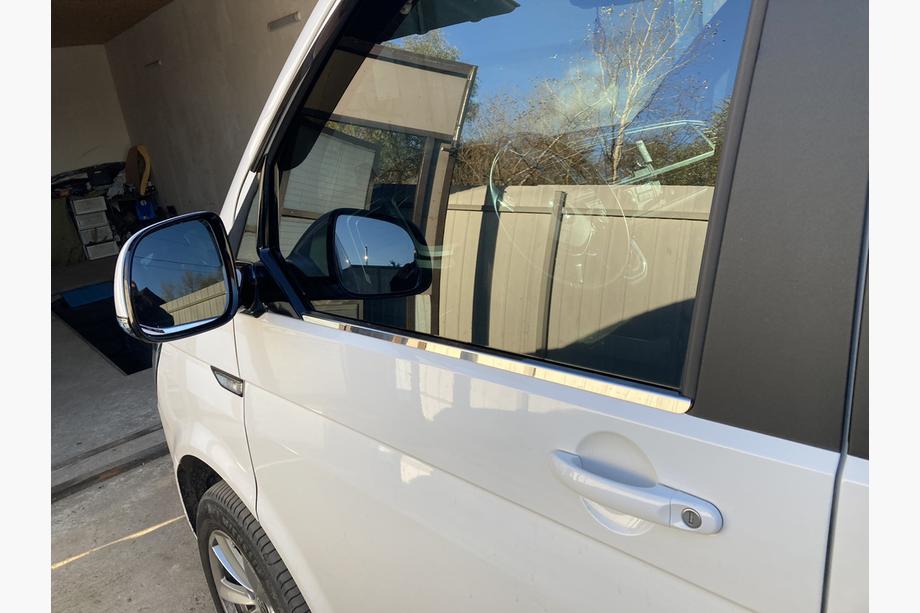 Volkswagen T6 2015-2024 Window Trim (2 pcs, Stainless Steel) OmsaLine - Italian Stainless Steel Image