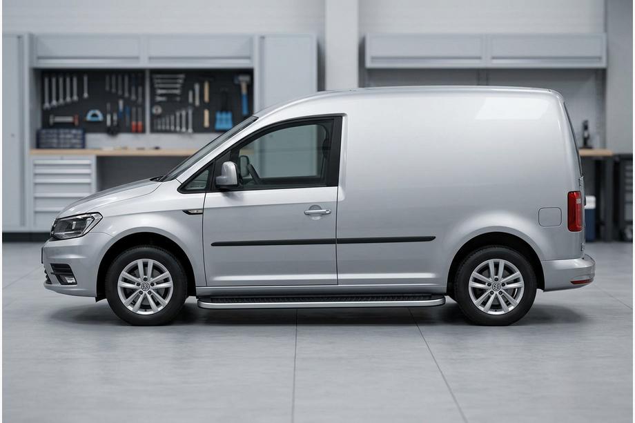 Volkswagen Caddy 2015-2020 Side Steps Tayga Grey (2 pcs, Aluminum) Photo 1