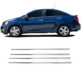 Lower window trims stainless steel Chevrolet Aveo T300 2011-2020 photo 2