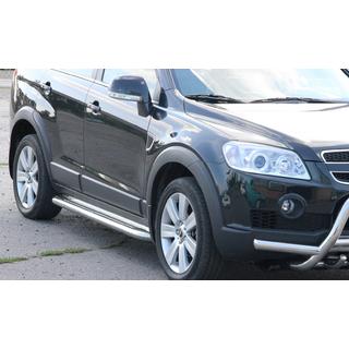 Premium Side Steps (2 pcs, Stainless Steel) Chevrolet Captiva 2006-2019 photo 2