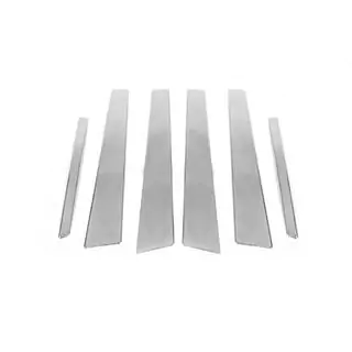 Stainless Steel Door Pillar Trim (6 pcs) Mercedes E-class W211 2002-2009 photo 3