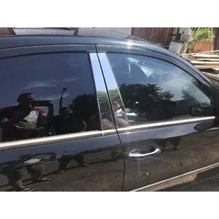 Stainless Steel Door Pillar Trim (6 pcs) Mercedes E-class W211 2002-2009 photo 2