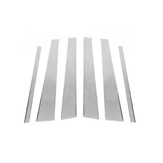 Stainless Steel Door Pillar Trim (6 pcs) Mercedes ML W163 1997-2005 photo 2