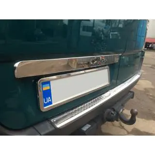 Chrome trim above license plate (stainless steel) photo 2