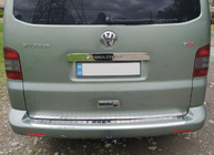 Volkswagen T5 Multivan 2003–2010 Stainless Steel Rear Tailgate Trim Above License Plate photo 5