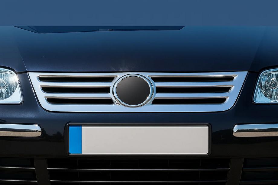 Volkswagen Caddy 2004-2010 Stainless Steel Grille Cover OmsaLine - Italian Stainless Steel Image