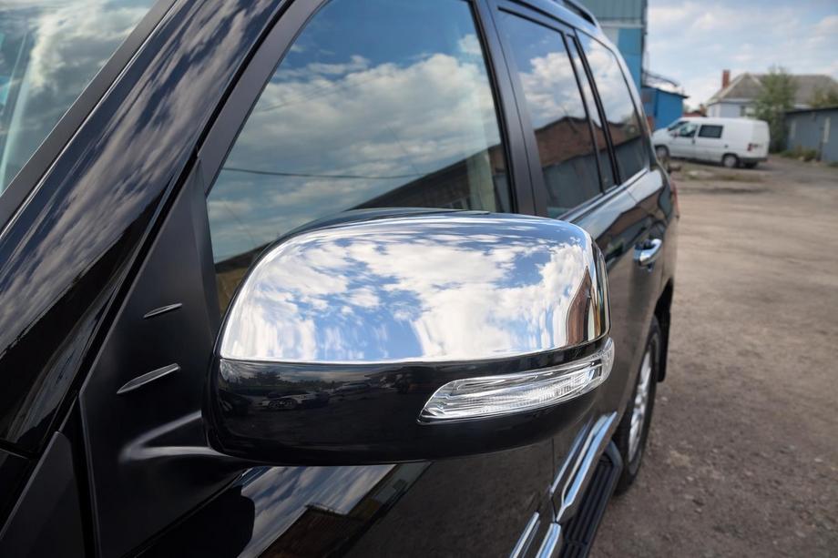 Toyota Land Cruiser 200 2007-2021 Mirror Covers 2012↗ (2 pcs, Stainless Steel) Image