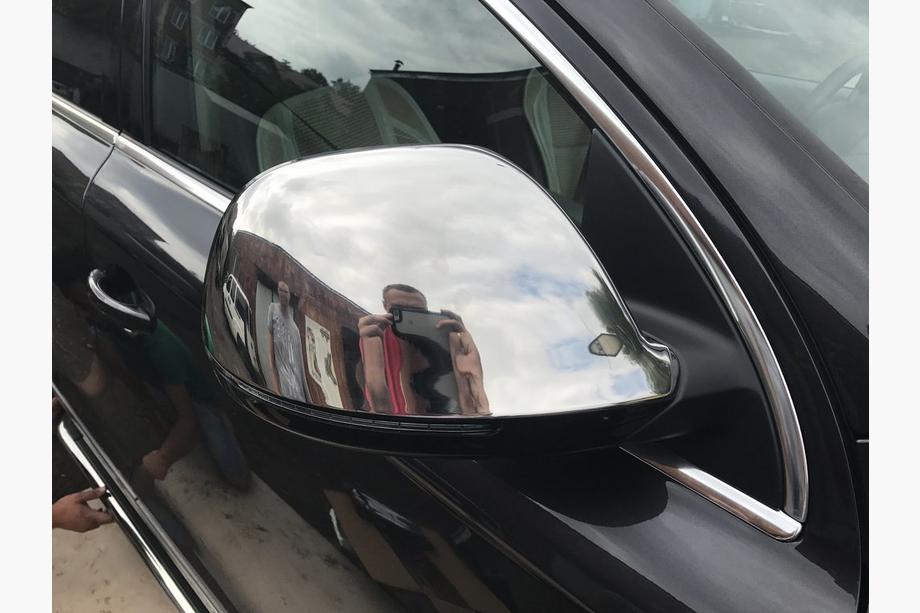 Audi Q7 2005-2015 Mirror Covers (2 pcs, Stainless Steel) Carmos, Stainless Steel Photo 2