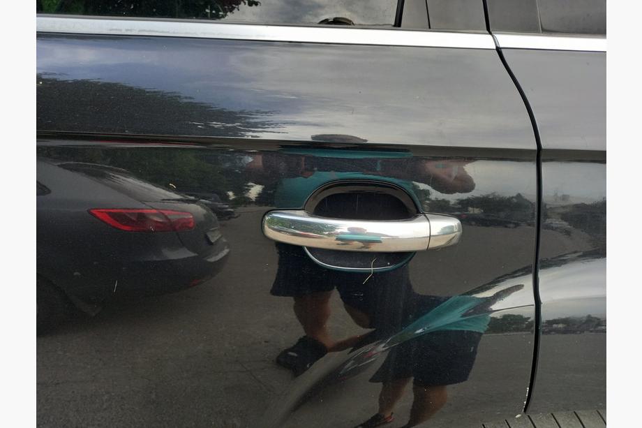 Audi Q7 2005-2015 Chrome Door Handle Covers (4 pcs, Stainless Steel) Carmos, without button Photo 2