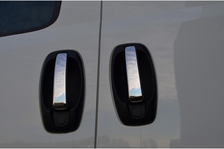 Citroen Nemo 2007-2017 Chrome Door Handle Covers (4 pcs, Stainless Steel) Image