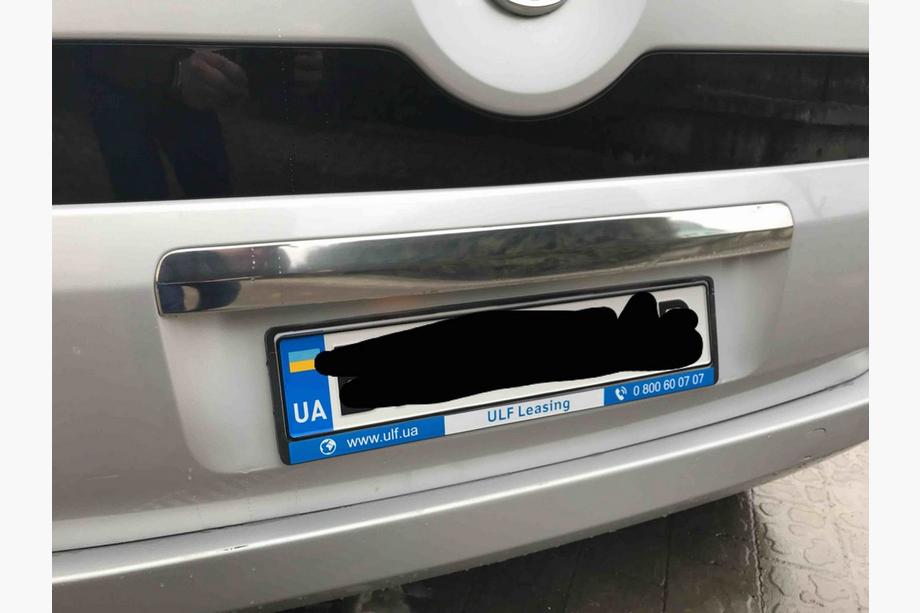 Citroen Nemo 2007-2017 Chrome trim above license plate (stainless steel) Photo 5