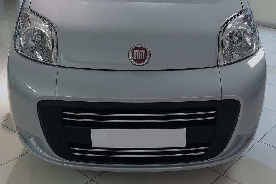 Citroen Nemo 2007-2017 Front Grille Trim (4 pcs, Stainless Steel) OmsaLine - Italian Stainless Steel Image