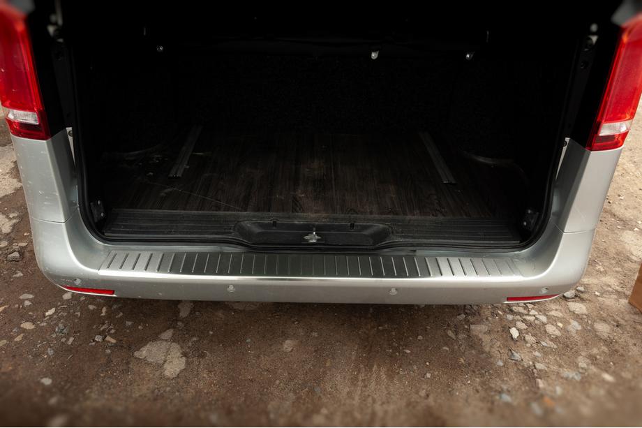 Mercedes Vito/V-class W447 2014- Rear Bumper Protector OmsaLine Stainless Steel Glossy Photo 1