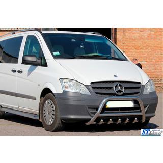 Bull Bar WT003/004 (Stainless Steel) Mercedes Viano 2004-2014 photo 2
