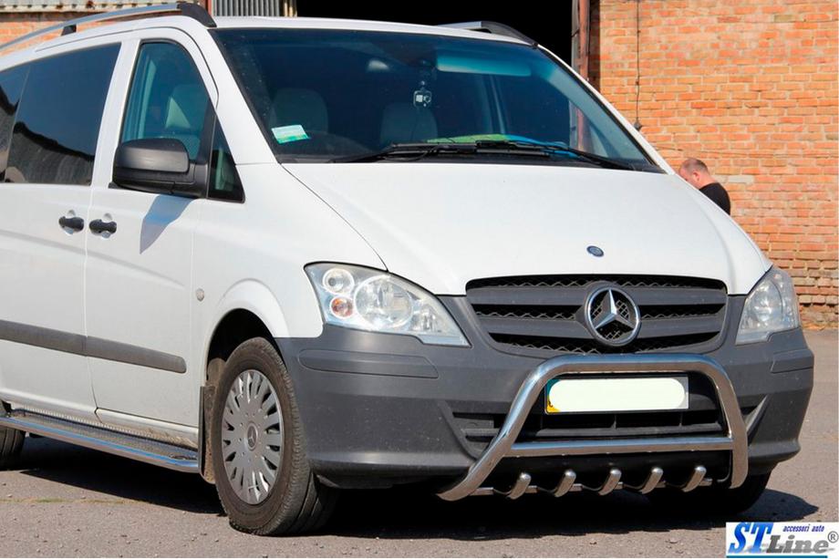 Mercedes Viano 2004-2014 Bull Bar WT003/004 (Stainless Steel) Photo 2