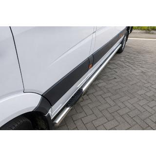 Side Pipes (2 pcs, Stainless Steel) Mercedes Sprinter W906 2006–2018 photo 1
