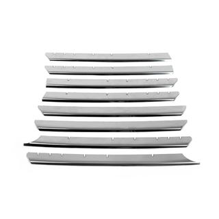 Chrome Grille Covers Straight Hood (8 pcs, Stainless Steel) Volkswagen T4 Transporter 1990-2003 photo 3