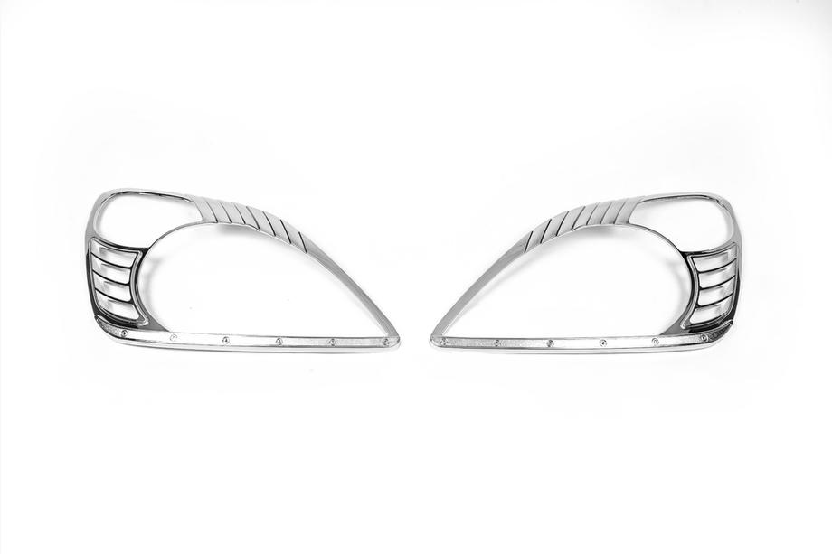 Honda CRV 2001-2006 Headlight Covers Chrome (2 pcs, Plastic) Photo 2