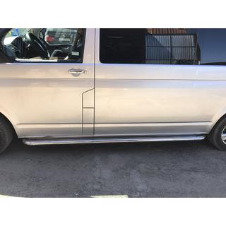 Side Steps Premium (2 pcs, Stainless Steel) Volkswagen T5 Transporter 2003-2010 photo 3