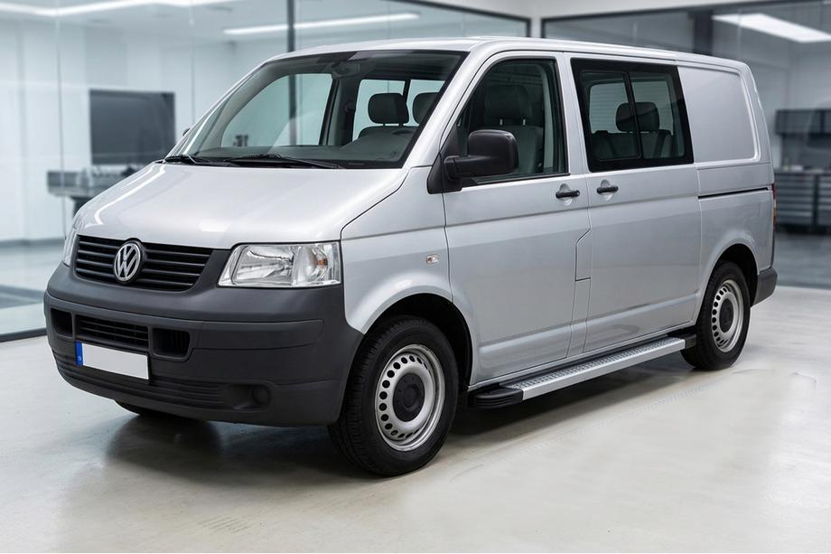 Volkswagen T5 Transporter 2003-2010 Side Steps Maya V2 (2 pcs, Aluminum) Photo 1