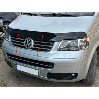 Chrome Grille Covers (6 pcs, Stainless Steel) Volkswagen T5 Caravelle 2004-2010 photo 1