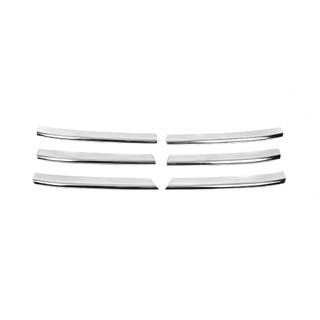 Chrome Grille Covers (6 pcs, Stainless Steel) Volkswagen T5 Caravelle 2004-2010 photo 2