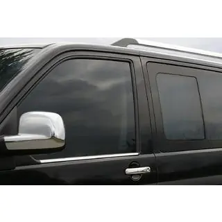 Front window trim (2 pcs, stainless steel) photo 1