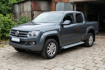 Volkswagen Amarok 2010-2022 Side Steps Maya V2 (2 pcs, Aluminum) photo 1