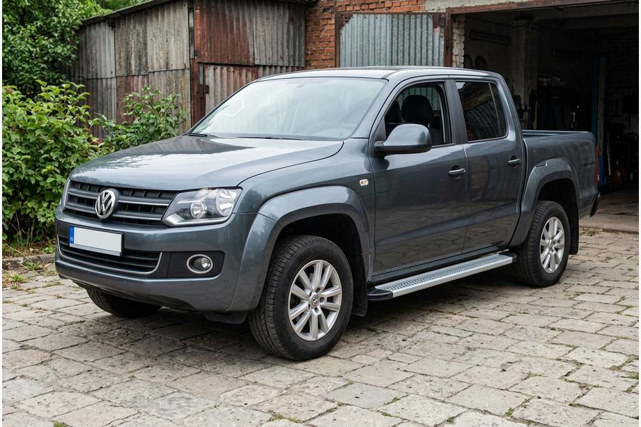 Volkswagen Amarok 2010-2022 Side Steps Maya V2 (2 pcs, Aluminum) Image