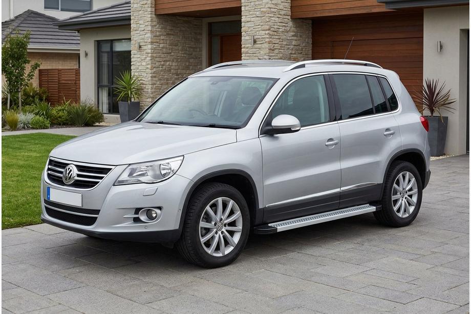 Volkswagen Tiguan 2007-2016 NEW!!! Side Steps Maya V2 (2 pcs, Aluminum) Photo 1