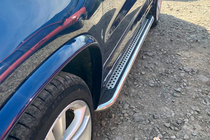 Volkswagen Tiguan 2007-2016 Side Steps Maydos V2 (2 pcs, stainless steel) photo 1