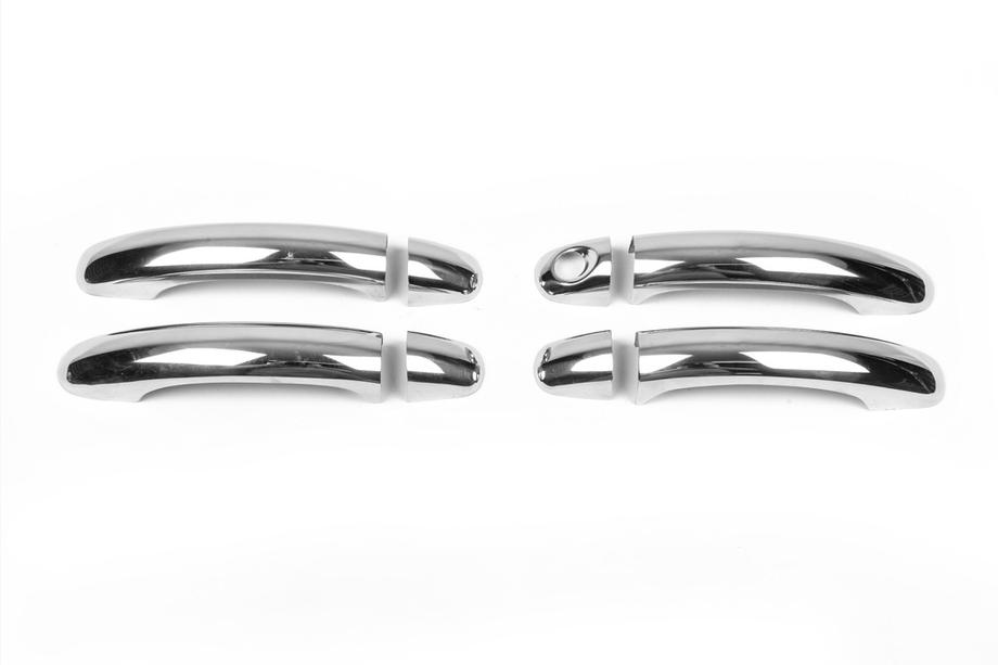 Volkswagen Touareg 2002–2010 Chrome Door Handle Covers (4 pcs, Stainless Steel) Without Chip, OmsaLine - Italian Stainless Steel Photo 6