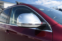 Volkswagen Touareg 2002–2010 Mirror Covers 2007-2010 (2 pcs, Stainless Steel) Carmos - Turkish Steel photo 1