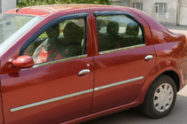 Dacia Logan I 2005-2008 Door Moldings Stainless Steel (4 pcs) photo 4