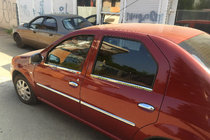 Dacia Logan I 2005-2008 Door Moldings Stainless Steel (4 pcs) photo 3