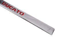 Fiat Ducato 2006-2025 LED Trim Above License Plate (Stainless Steel) Blue LED Lighting photo 4