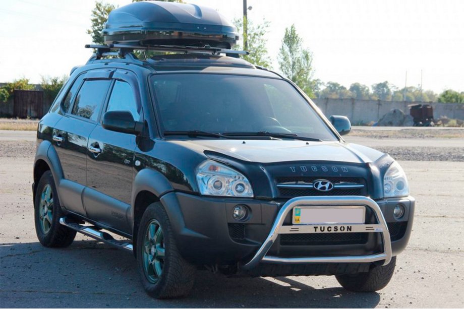 Hyundai Tucson JM 2004- Bull Bar WT025 (Stainless Steel) Photo 3