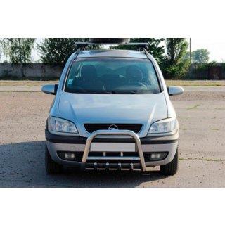 Bull Bar QT006 (Stainless Steel) Opel Zafira A 1998-2005 photo 1