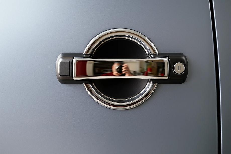 Fiat Doblo I 2005-2010 Chrome Door Handle Covers (4 pcs, Stainless Steel) Image