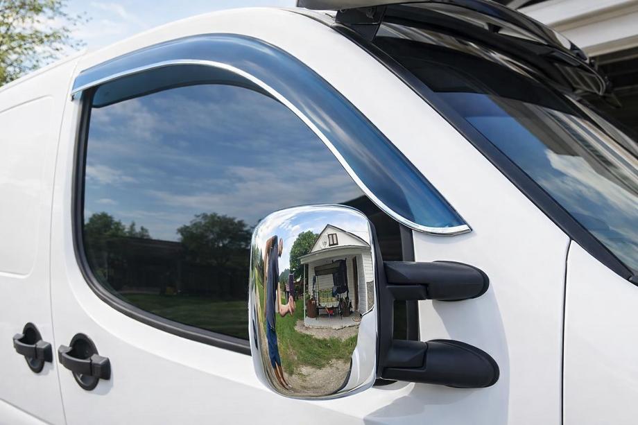 Fiat Doblo I 2005-2010 Chrome Mirror Covers (2 pcs, plastic) Image