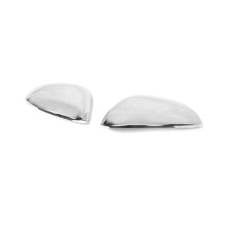 Mirror covers (2010-2012, 2 pcs, stainless steel) Seat Leon 2005-2012 photo 2