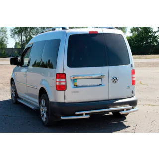 Rear Bar AK003-2 (2 pcs, stainless steel) Volkswagen Caddy 2004-2010 photo 4