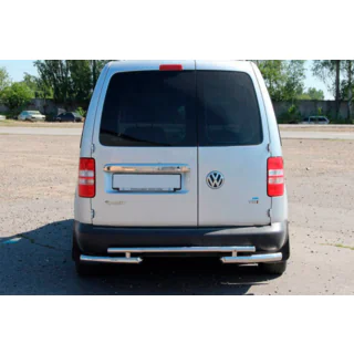 Rear Bar AK003-2 (2 pcs, stainless steel) Volkswagen Caddy 2004-2010 photo 3