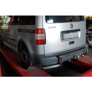 Rear Bar AK003-3 (2 pcs, stainless steel) Volkswagen Caddy 2004-2010 photo 1