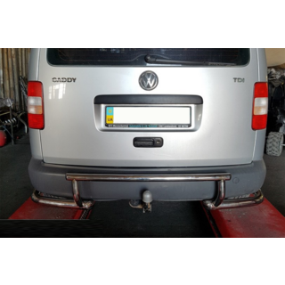 Rear Bar AK003-3 (2 pcs, stainless steel) Volkswagen Caddy 2004-2010 photo 2