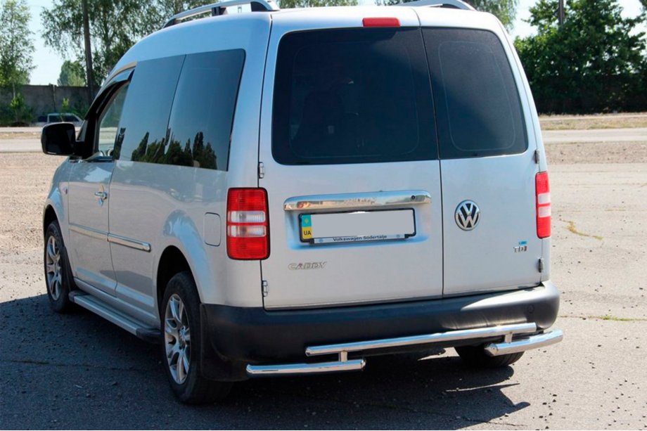 Volkswagen Caddy 2010-2015 Rear Bar AK003-2 (2 pcs, stainless steel) Photo 4