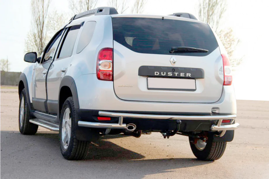 Renault Duster 2008–2017 Rear Bar AK005-Special (Stainless Steel) Image