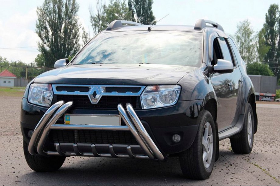 Renault Duster 2008–2017 Bull Bar Kelebek WT011 (stainless steel) Photo 2
