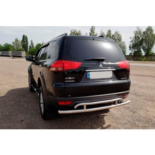 Rear Guard AK002-2 (2 pcs, stainless steel) Mitsubishi Pajero Sport 2008-2015 photo 1