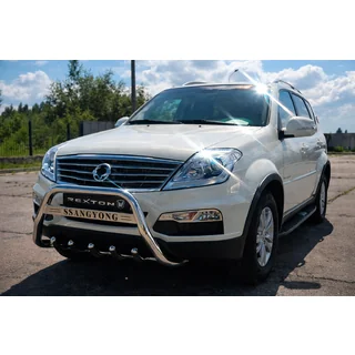Bull Bar WT004 Stainless Steel SsangYong Rexton I 2001-2017 photo 1
